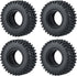 4PCS 1.0" Crawler Tires Rubber Wheel Tires for 1/24 Axial SCX24 90081 AXI00001 AXI00002 AXI00005 AXI00006 RC Crawler Car (54mm)