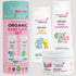 Organic Baby Essentials Bath Care Set - Certified Organic Baby Shampoo, Lotion