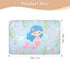 siphylline 52" 34" Cute Cartoon Blue Mermaid Extra Large Resuable Changing Pad Covers Water Resistant Bed Wetting Pads