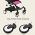 Set Universal Baby Stroller Rubber Wheel - Front Wheels Included