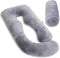 MOON PINE Pregnancy Pillow Cover, U Shaped Body PillowCover Only, Breathable Velour