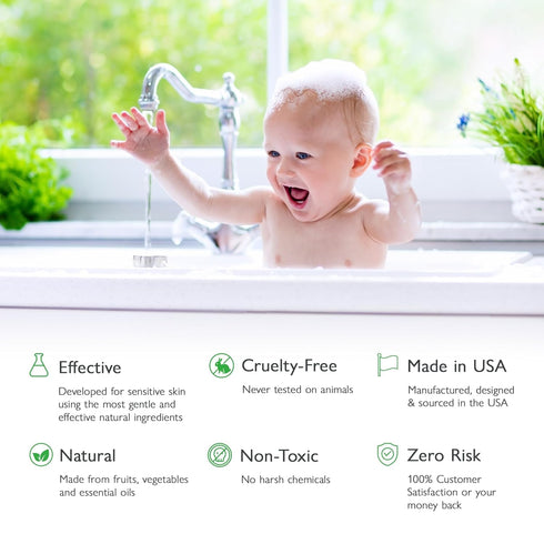 2oz 2 Pack SoCal Suds & Company Organic Foaming Baby Wash & Shampoo - Soft Citrus