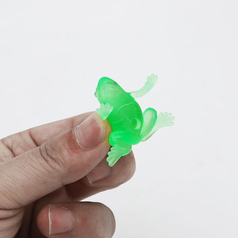 ONEST 40 Pieces Mini Frog Figurines Playset, Hand Painted Tiny Frogs, Realistic Rubber Figures for Kids Adults