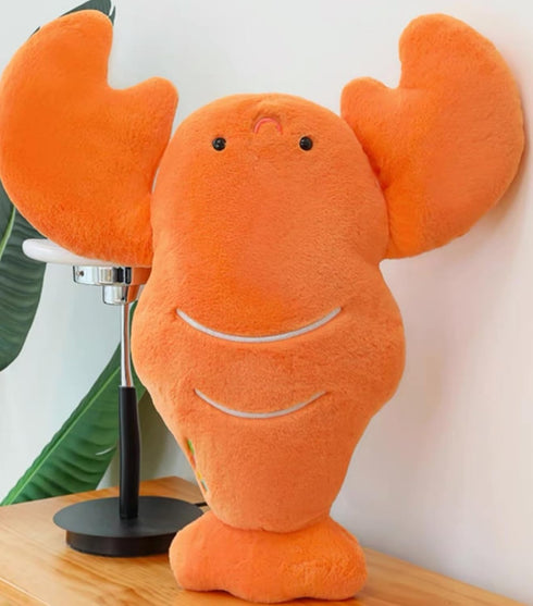 25.6 Inch XXL Fuzzy Large Lobster Stuffed Animal, Adventure Toy for Kids and Women's Gifts