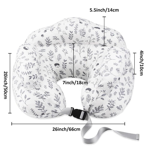 Chilling Home Nursing Pillow Adjustable, Pillow for Breast Feeding Bottle Feeding, Large Size More Support for Mom