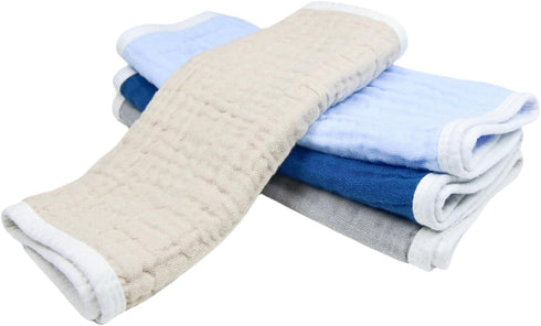 Pack 4 6 20 10 Inches 100% (4 4 Pack) Synrroe Burp Cloths Large, Muslin Burp Cloths for Baby Girls and Boys, of Extra