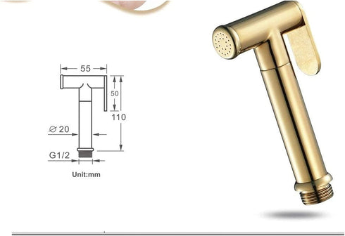KCHTOWFZ Set ToiletSprayer Golden Circle HandheldSprayer -Premium Pressure-Free Spray Gun Blackwater Shattaf Baby