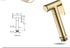 ZLOCYIVHE Set ToiletSprayer Golden Circle HandheldSprayer -Premium Pressure-Free Spray Gun BlackWater Shattaf Baby