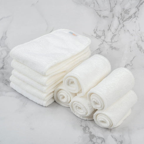 12PCS 12pounds 3-Layer 12ST ALVABABY Newborn Cloth Diaper Insert,Less Than Microfiber Insert