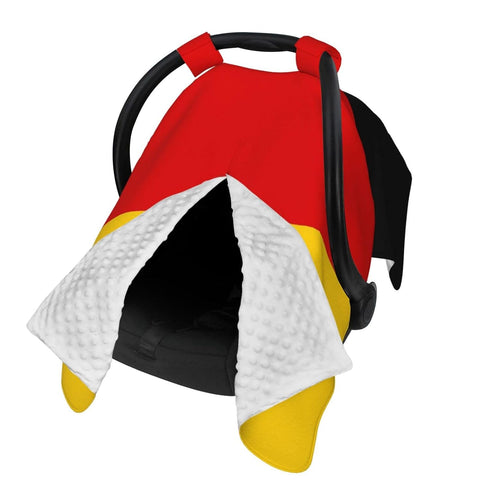 Zhbvncp Germany Flag Baby Car Seat Cover & Breastfeeding Nursing Cover - Breathable