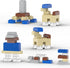 300 Pcs Classic Building Bricks, Light Gray Bulk Bricks, Creative Building Block Toys Compatible with Major Brands for