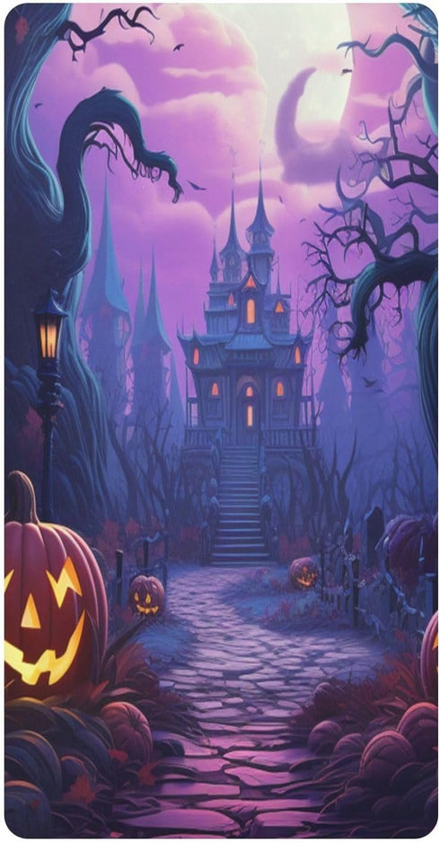 Bseiialft Halloween Pumpkins Moon Crib Sheets for Boys Girls Soft and Breathable Cotton