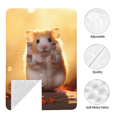 Zhbvncp Cute Hamster Baby Car Seat Cover & Breastfeeding Nursing Cover - Breathable Stretch Fabric Multi-Use Nursing