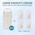 SINSUFUR 24 Pack Portable Breast Milk Cooler, Stainless Steel Breastmilk Storage Keeps Breastmilk Cold for up to Hours
