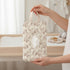 Mommy HIBEAR Quilted Diaper Wipe Pouch Portable Bag Refillable Floral Baby Wipe Holder for Travel Stroller Daily Casual