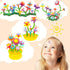 VERTOY Flower Garden Building Toy Set - 143 pcs STEM Educational Activity Toys for 3-6 Year Old Girls, Birthday Gift