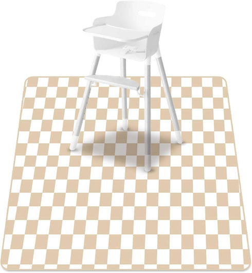 CoolaPeach Baby Splat Mat for Under High Chair, 51 x 51 Inch Wipeable