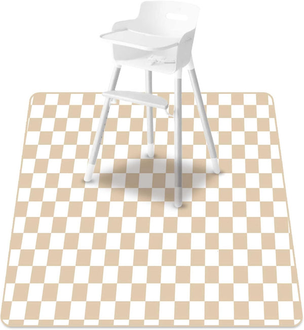 CoolaPeach Baby Splat Mat for Under High Chair, 51 x 51 Inch Wipeable