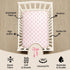 Jola's House 4 Pack Baby Girl Crib Sheets Fitted Pink Crib Sheet Portable Mattress Cover or Toddler Bed Sheets