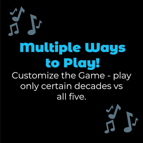 SongFest! Music Trivia Party Game - QR Codes Provide Audio Hints for 5 Decades of Music Memories
