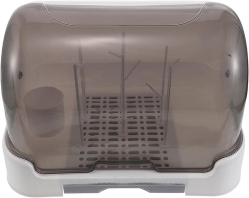 ibasenice Baby Bottle Storage Organizer: Covered Drying Rack - Large Capacity Bottle