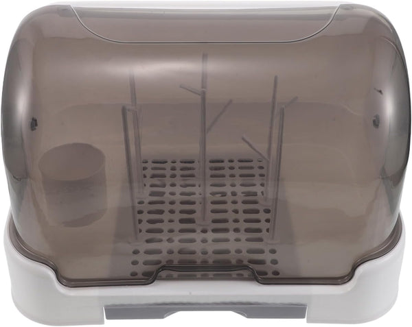 ibasenice Baby Bottle Storage Organizer: Covered Drying Rack - Large Capacity Bottle