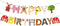 Finypa Farm Happy Birthday Party Banner - Baby Shower and Birthday Decoration for Farm Animal Theme 1st-4th Bdays