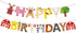 Finypa Farm Happy Birthday Party Banner - Baby Shower and Birthday Decoration for Farm Animal Theme 1st-4th Bdays