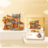 MEIEST Set,Chinese Autumn House Building Blocks Style Particle Construction Building Bricks Toy,Harvest Season Home