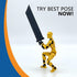 ?Assembled? T13 Action Figure Set, Giant Sword Titan 13 Robot Action Figure, 3D Printed Fidget Toys for Collectors