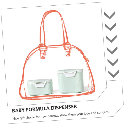 Portable Formula Dispenser Leakproof Travel Milk Powder Container for Outings Easy to Clean Compact Design