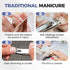 generic 2026 2 Trimmer New Electric Automatic Nail Clipper with Light Speeds Magnetic Cover Nail Scraps Storage USB