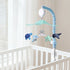 NICEMER 12 Baby Crib Mobile for Boys and Girls, Soft Plush Ocean Characters Mobiles, Blue and Grey Nursery Decor