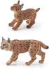 2 Pcs Realistic Lynx Figure, Plastic Lynx Figurine, Simulated Lynx Model for Halloween Christmas Party Favors