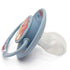 Large Shield Calming Pacifier with Clip & Case Playful Pig Design, Gentle Silicone Sensory Tool for Stress Relief