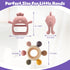 CAHILON 2 Pack 3-6 6-12 Easter Baby Teething Toys for Months, BPA Free Silicone Teething Mitten & Teething Ring, Baby