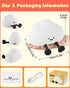 Dimmable YISUN Cloud Night Light, Colorful Silicone Night Lights for Nursery, Rechargeable Bedside Lamp with Timer