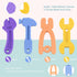 Teething Toys for Babies 0-6 Months, Silicone Baby Teether Toys, Molar Hammer Wrench Spanner Pliers Shape for Boys Girls