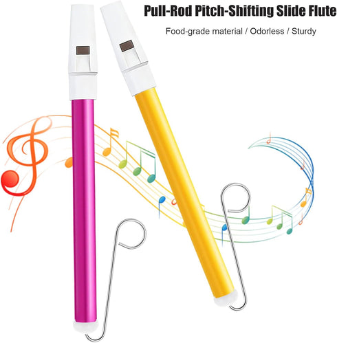 Hongdouo 3 PCS Slide Whistle, Musical Instrument Sliding Whistles for Speech and Oral Muscle Training, Educational