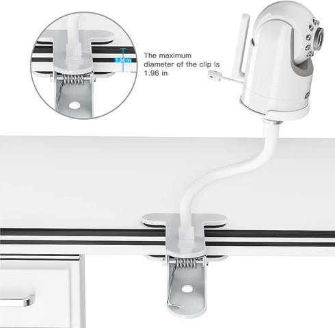 Baby Monitor Mount, Universal Baby Camera Holder Baby Camera Stand for Crib Nursery, Compatible with Infant Optics DXR-8 and DXR-8 PRO