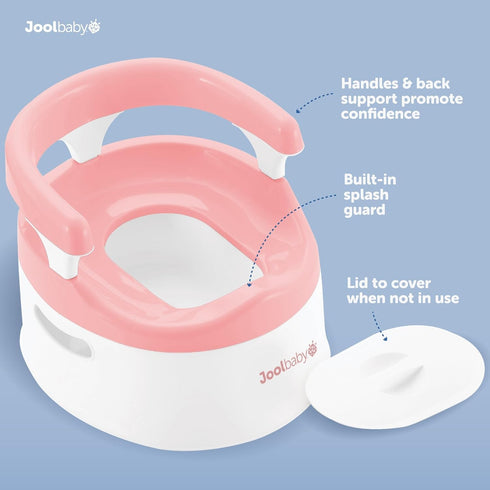 Jool Baby Toddler Potty Chair - Comfortable Pink Toilet Training Solution