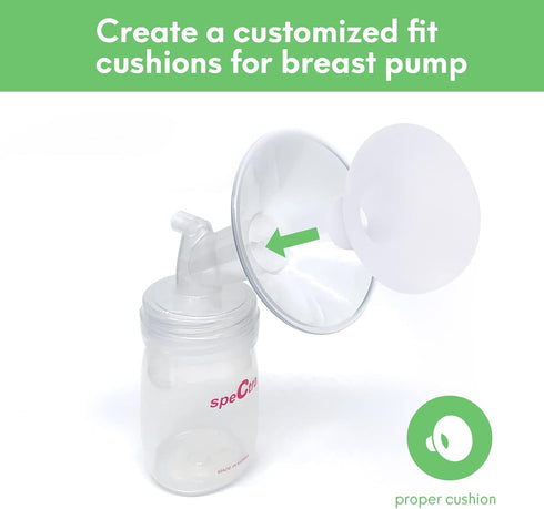 Mompmuir 21-23mm (2 Mompmuri Breast Pump Cushion S | Breast Pump Accessory, Sizing Insert for Flange Shields | Elastic