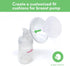Mompmuir 21-23mm (2 Mompmuri Breast Pump Cushion S | Breast Pump Accessory, Sizing Insert for Flange Shields | Elastic
