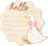 FYSUIMU Silly Goose Birth Announcement Sign Pink Bow Goose Newborn Milestone Wooden