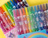 12 Count Cute Characters Colored Pencils Twistable Crayons with Name Labels, Random Blue or Pink Package