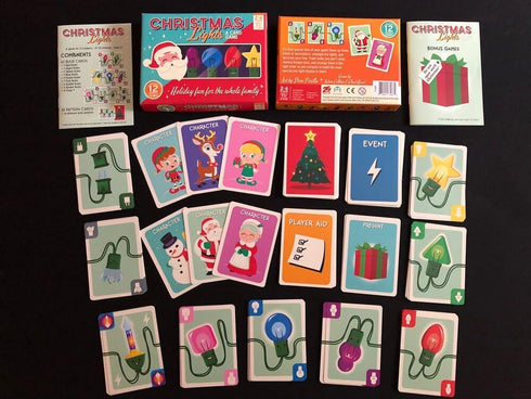 25th Century Games Christmas Lights - A Card Game with 13 Different Holiday Themed Games