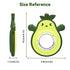 suhunide 0-6 3-24 Baby Rattles Teething Toy for Babies Months, Avocado Design BPA Free, Teething Relief for Infant