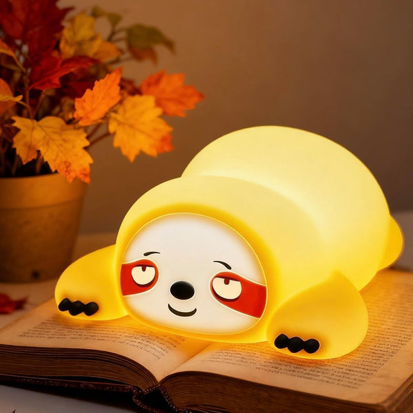 YR YRHH-PET Cute Sloth Gifts Night Light, Funny Sloth Lamp, Rechargeable Squishy