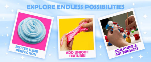 Original Stationery Soft Clay for Slime Making, Moldable Modeling Clay for Kids, 230 g/8.1 oz