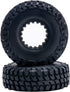 1.0 Beadlock Wheels and Tires 4PCS Metal Wheel Hub Rubber Tires for 1/24 RC Model Car Crawler AXIAL SCX24 AXI00006 AXI90081 AXI00002 AXI00001